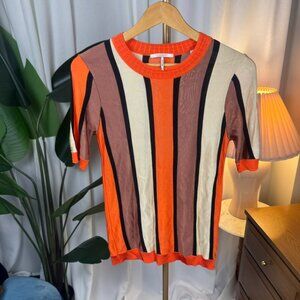Scotch & Soda Raffia Town Maison Striped Knit Top Medium